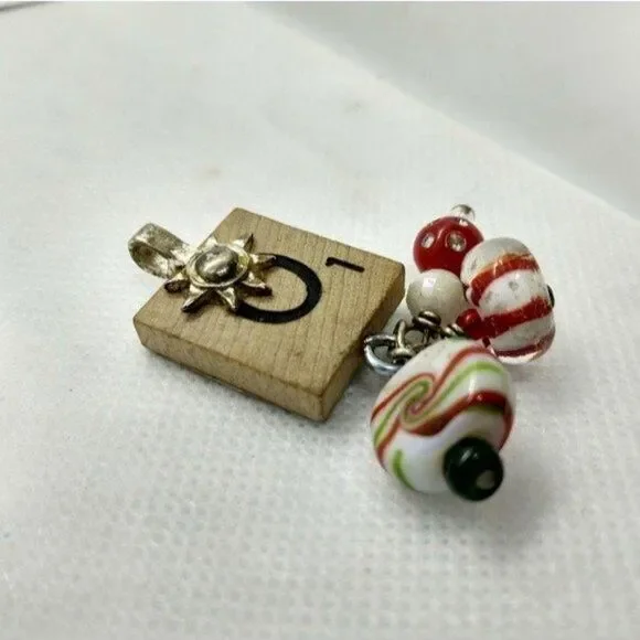 Lollipop lollipop‎ scrabble initial O necklace pendant customized